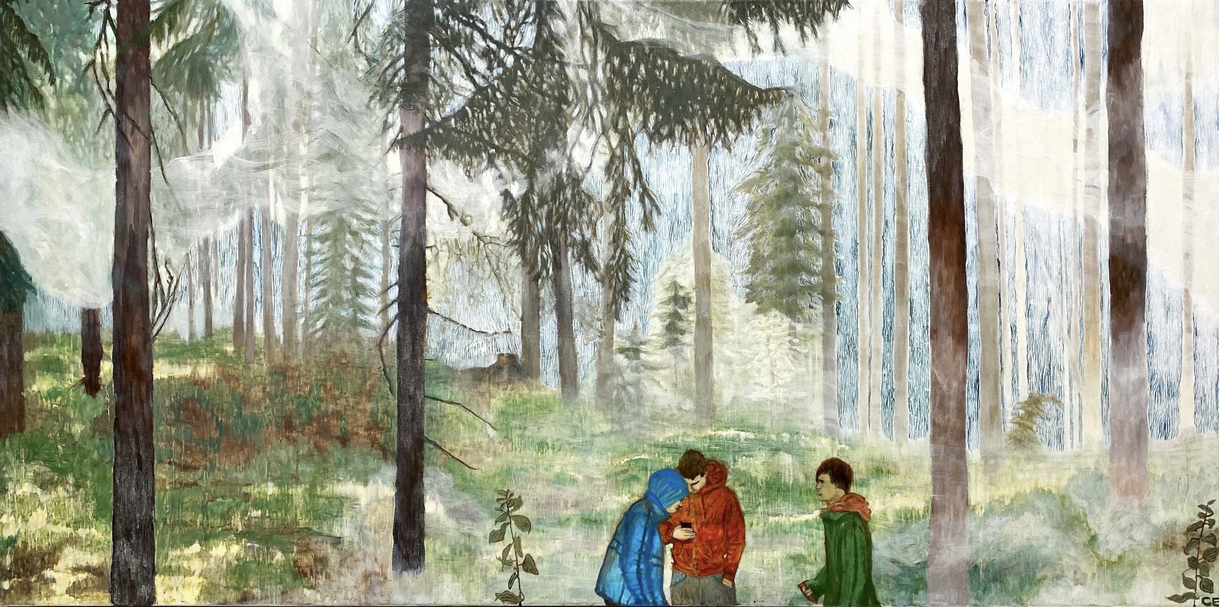 Rök i skogen